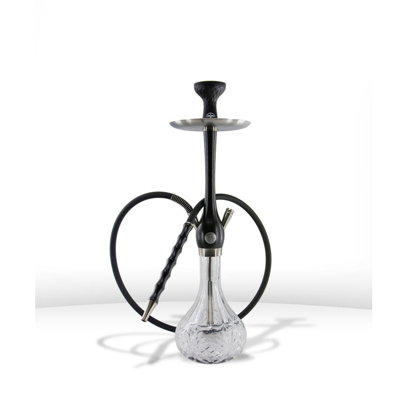 KOSSER WOODEN HOOKAH Black&silver