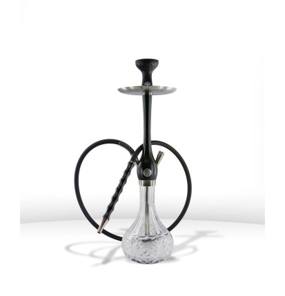 KOSSER WOODEN HOOKAH Black&silver