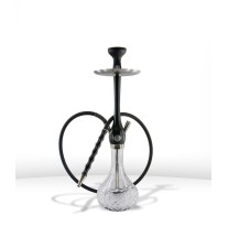 KOSSER WOODEN HOOKAH Black&silver