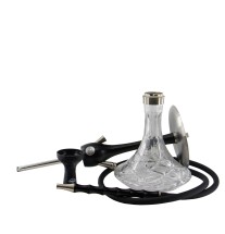 KOSSER WOODEN HOOKAH Black&silver