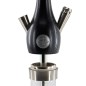 KOSSER WOODEN HOOKAH Black&silver