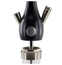 KOSSER WOODEN HOOKAH Black&silver