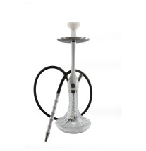 K0SSER WOODEN HOOKAH White&Silver