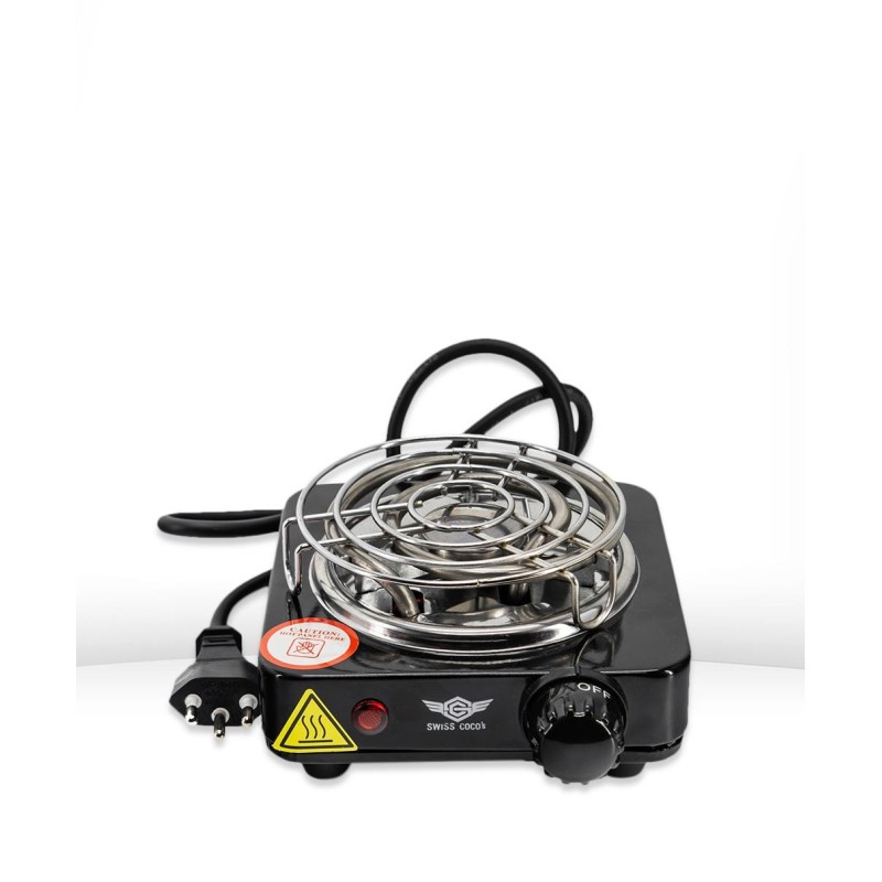 Stufa elettrica a carbone 500W – Nera