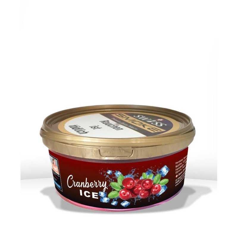 SWISS SMOKE SHISHA TABAK – CRANBERRY ICE 1000G