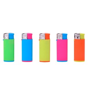 BRIQUET  PROF MINI ELECTRÓNICO BICOLOR SURTIDO 50PCS