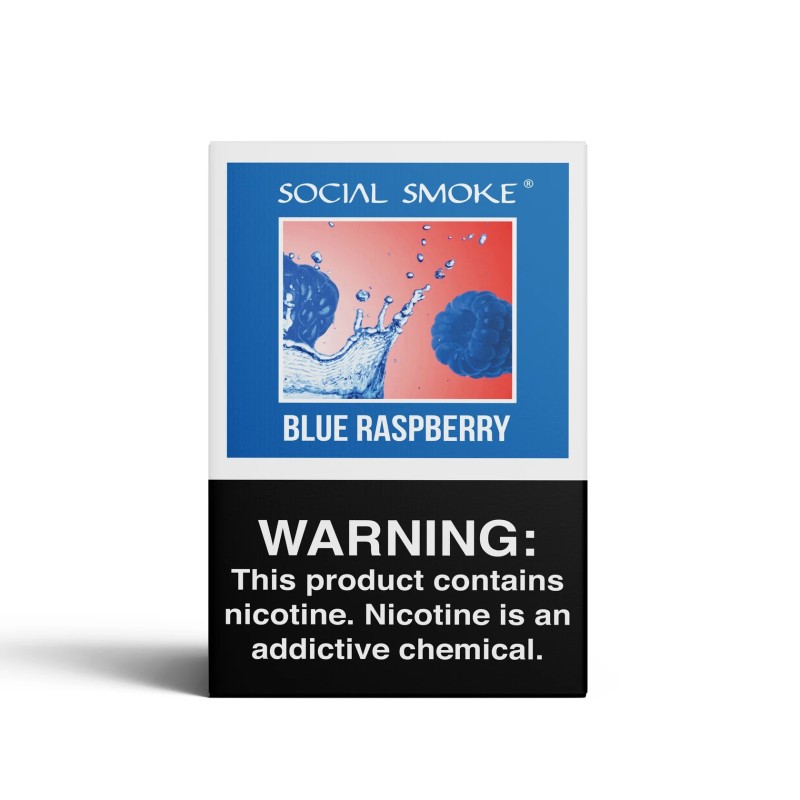 Social Smoke Tobacco  Blue Raspberry  50G